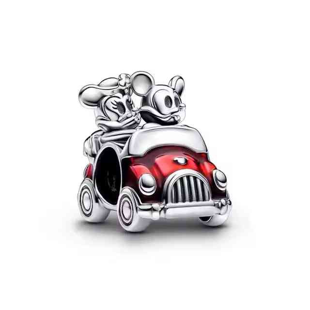 Sterling Silver Red Car Charm