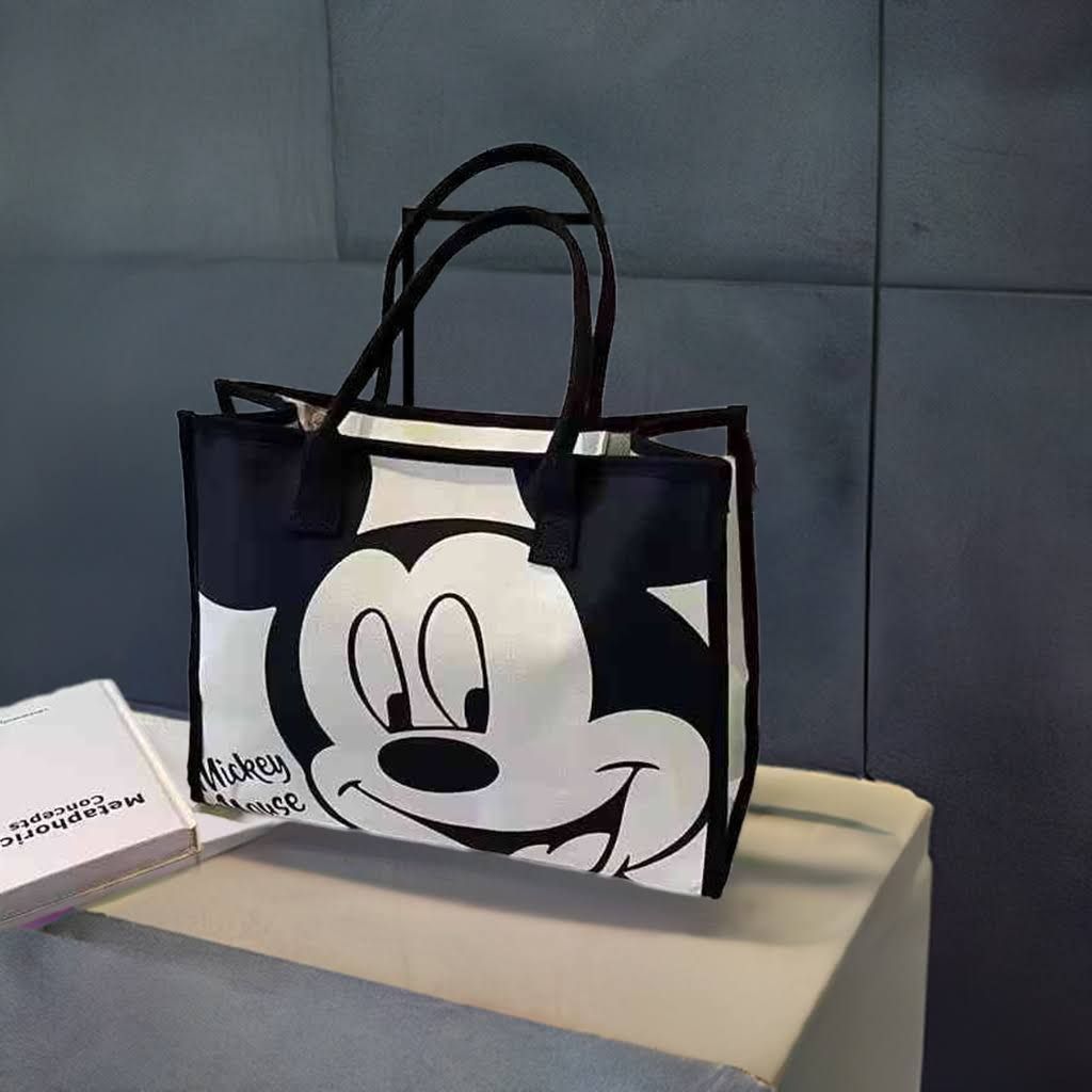 Cream and Black Shoulder Bag