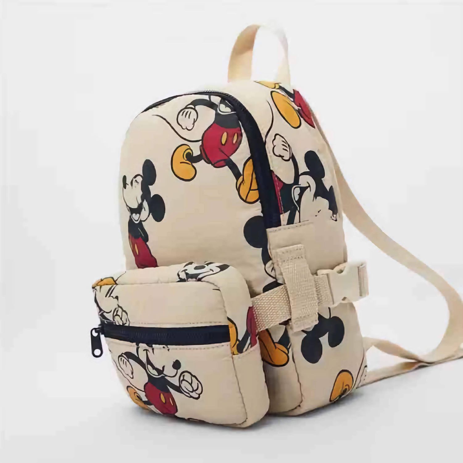 Cream Mouse Bag with Detachable Purse