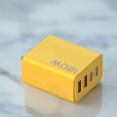 Yellow Fast Charging USA Adapter Plug