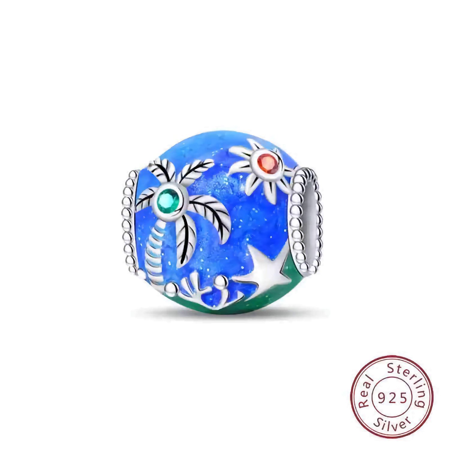 Sterling Silver Tropical Charm