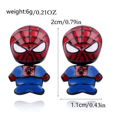 Superhero Earrings (Multiple Options- Iron Man, Spiderman &amp; Captain America)