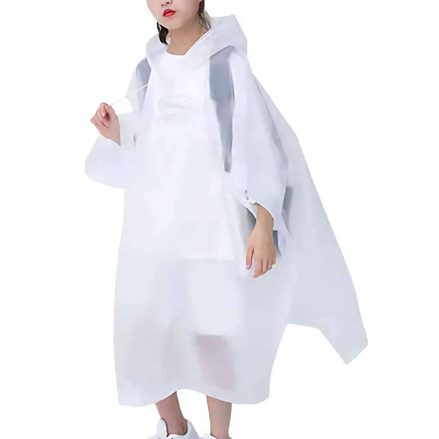Older Child/Adult Drawstring Poncho