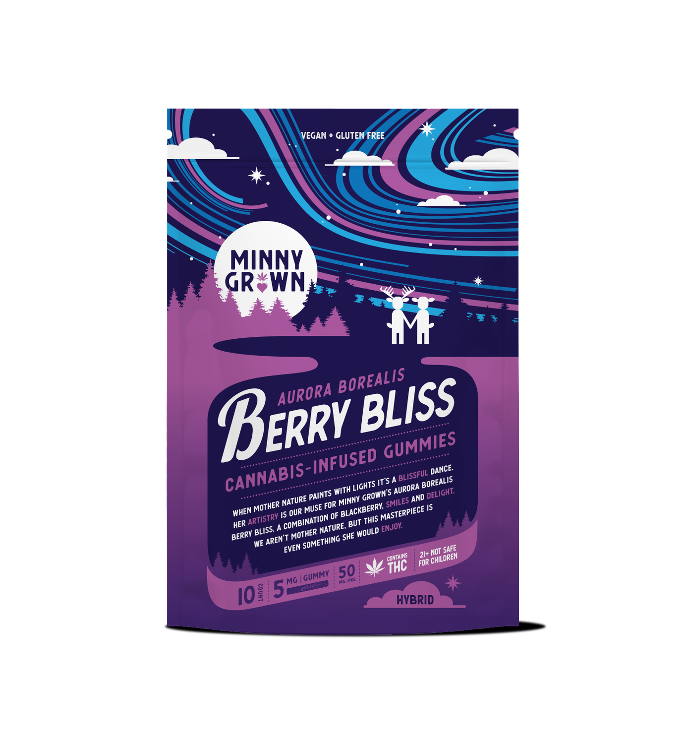 Minny Grown Gummies, Flavor: Berry Bliss