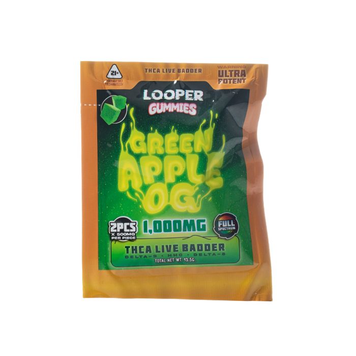 Looper 2 Count Gummies, Flavor: Green Apple OG