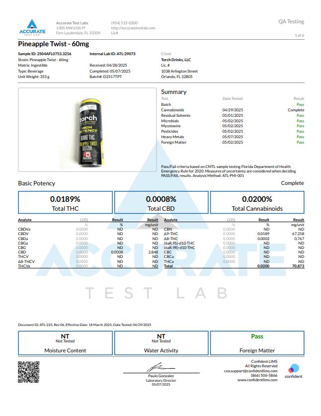 Torch THC Drink High Potency