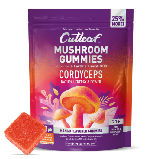 Cutleaf Mushroom Gummies, Type: Cordyceps