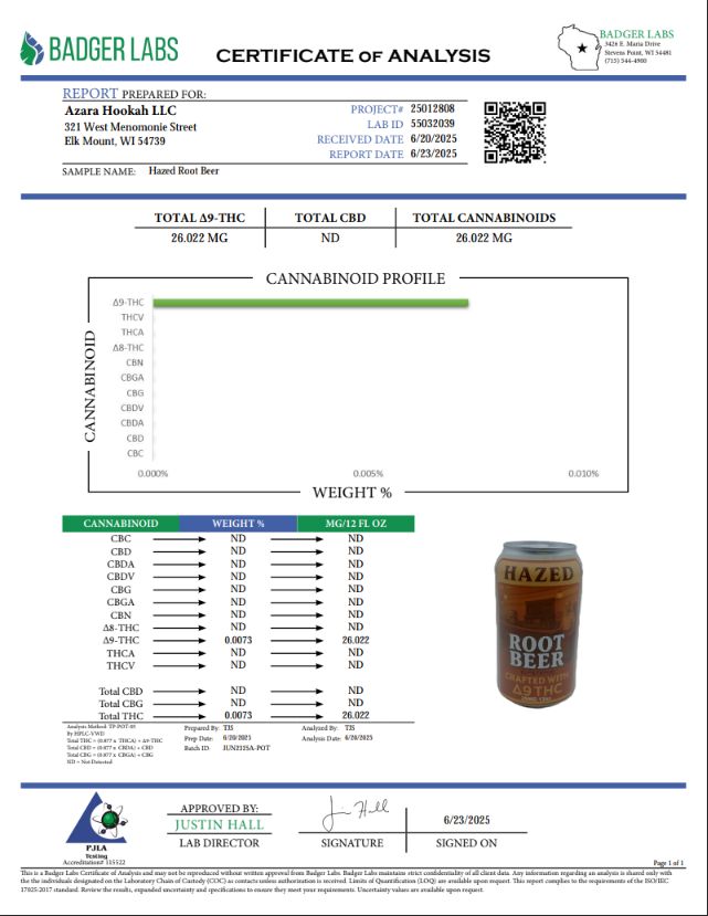 Hazed THC Drink Root Beer