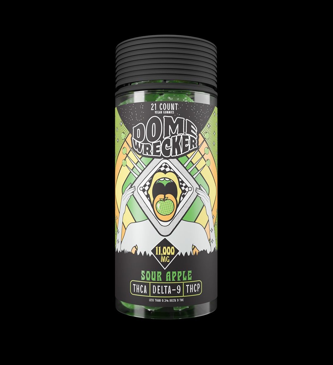 Domewrecker Gummies 21 Count Sour Apple