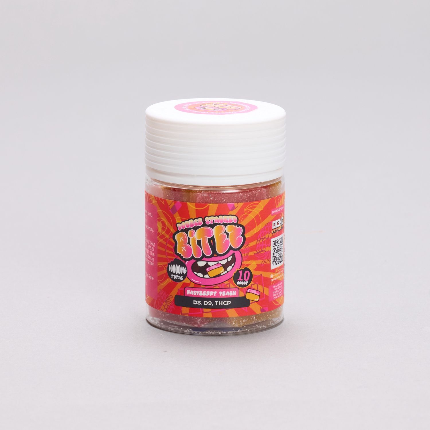 Double Stacked Bites 10 Count Raspberry Peach