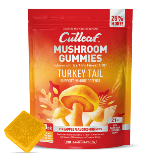 Cutleaf Mushroom Gummies 10 Count Turkey Tail