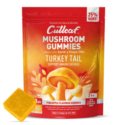 Cutleaf Mushroom Gummies 10 Count Turkey Tail
