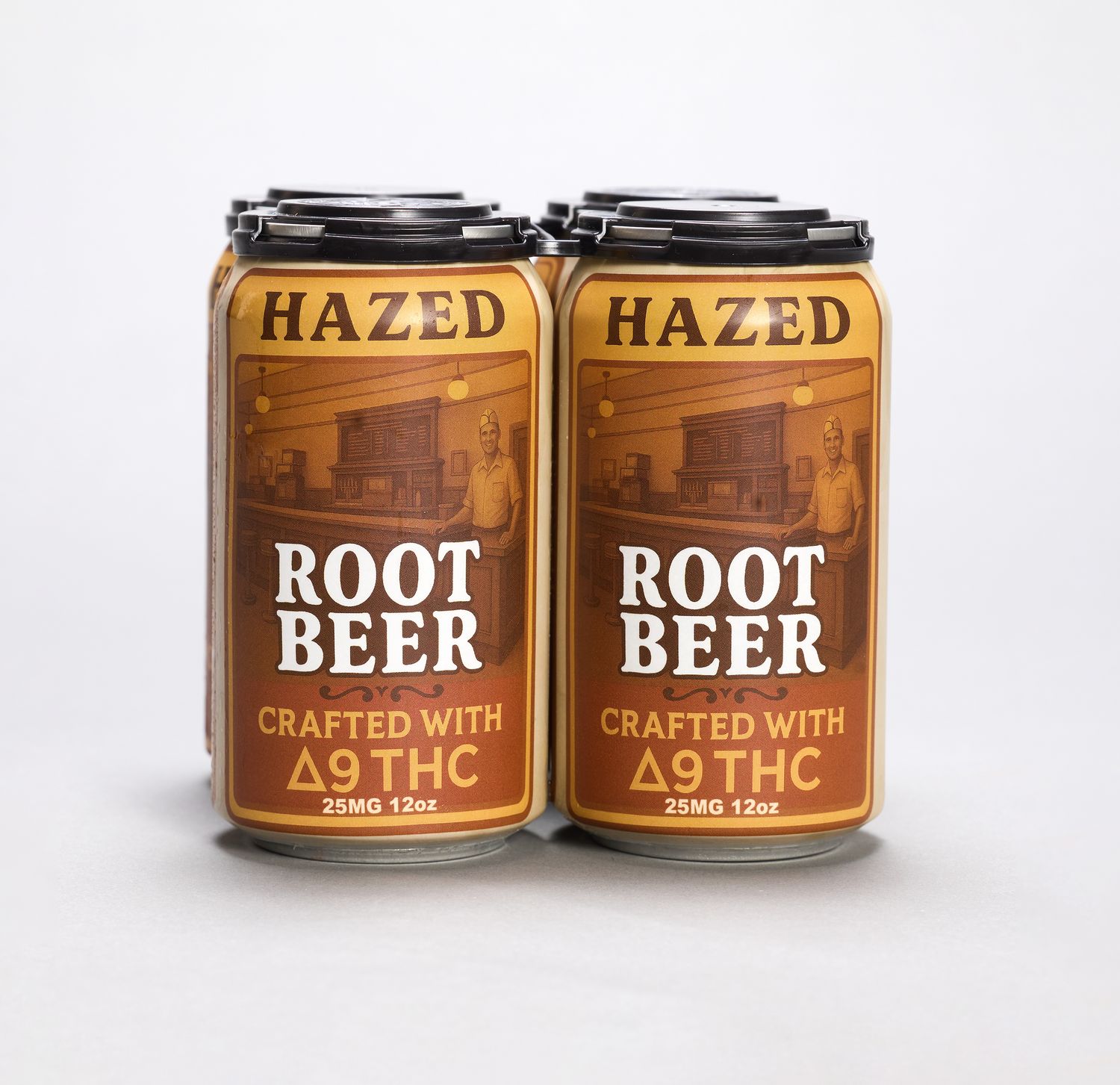 Hazed THC Drink  Root Beer 4 Pack (Online)