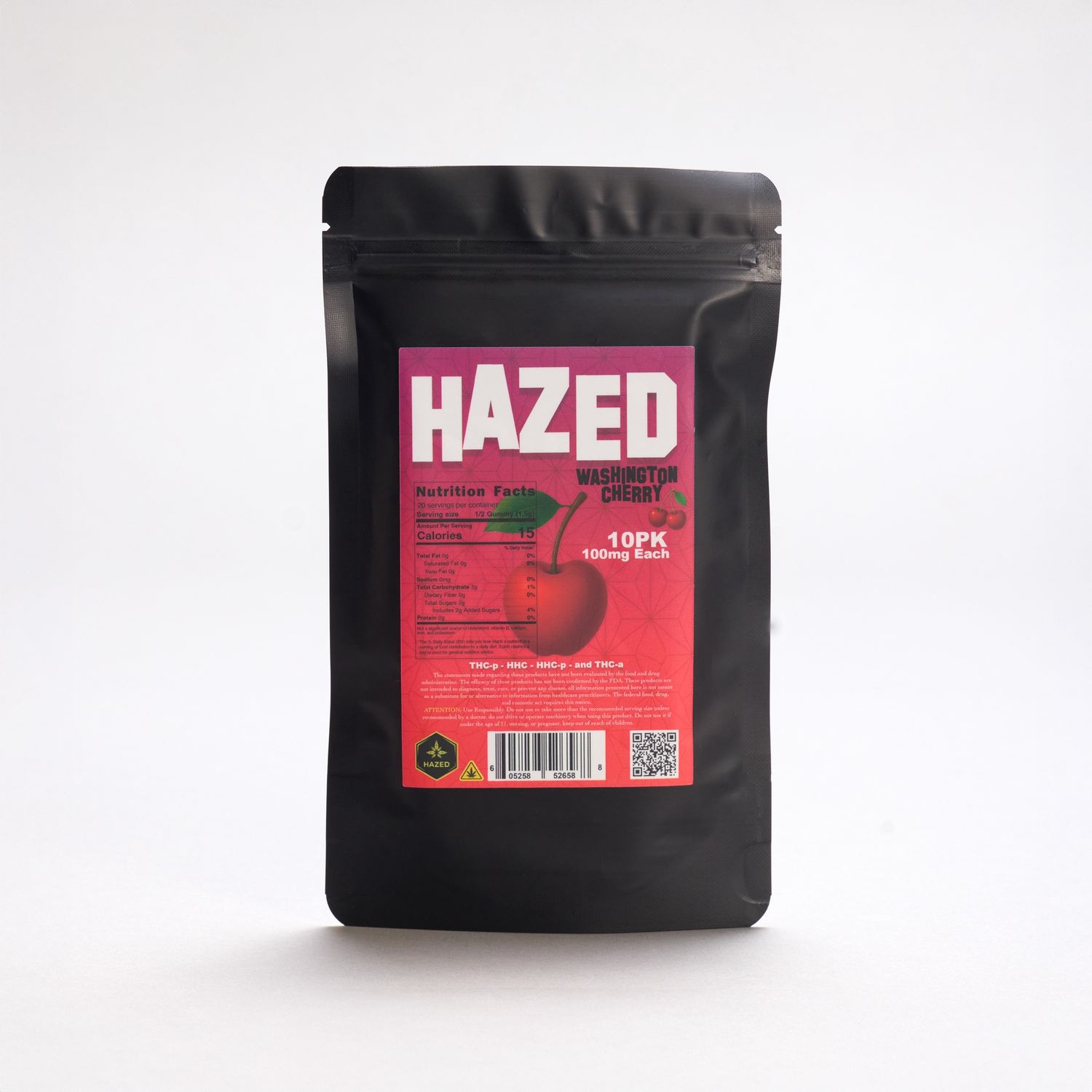 Hazed 10pk HHC Gummies Washington Cherry
