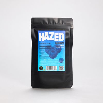 Hazed 10pk HHC Gummies Blue Razz