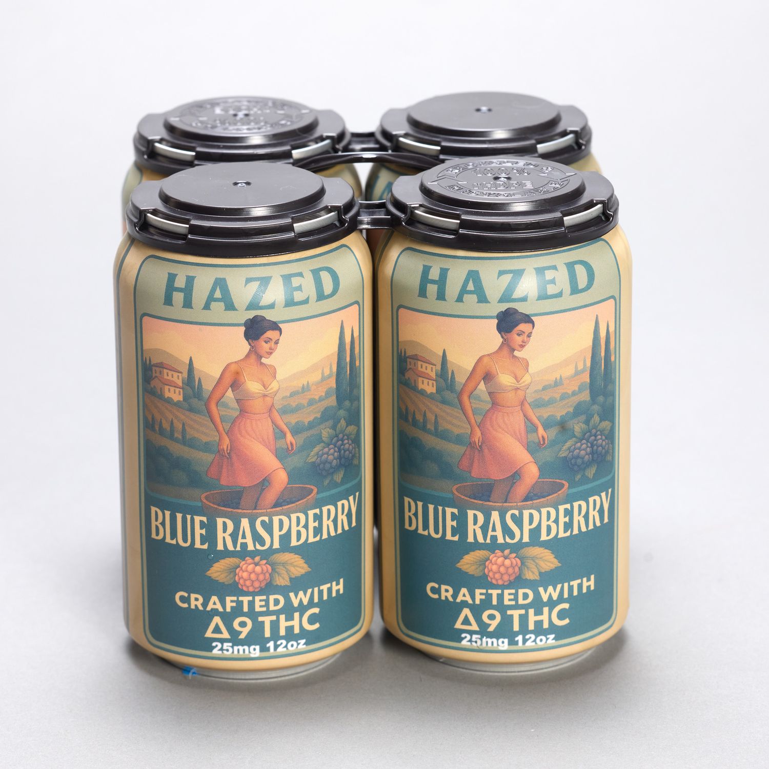 Hazed THC Drink Blue Raspberry 4 Pack (Online)