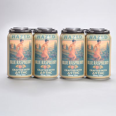Hazed THC Drink Blue Raspberry 12 Pack (Online)