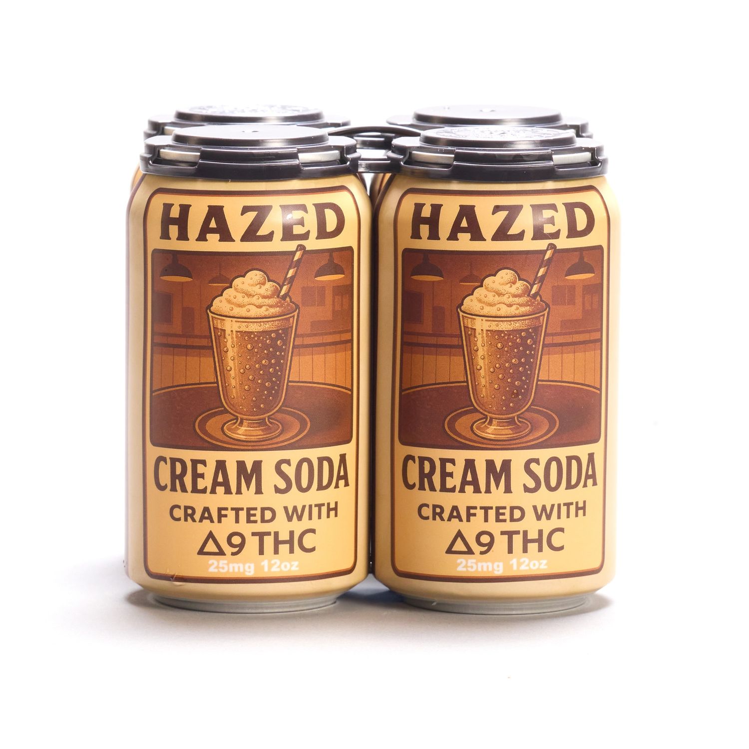 Hazed THC Drink Cream Soda 4 Pack (Online)