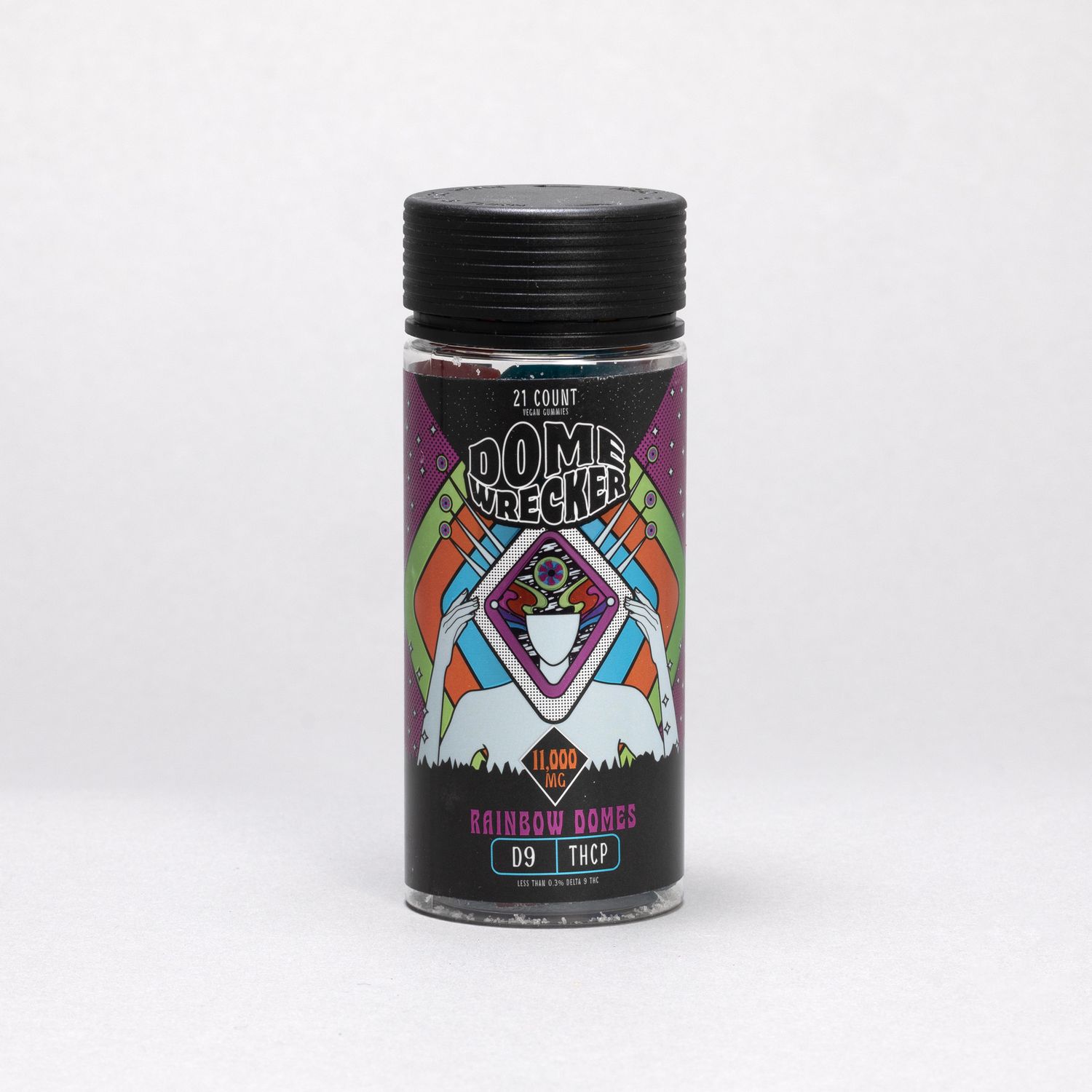 Domewrecker Gummies 21 Count Rainbow Domes