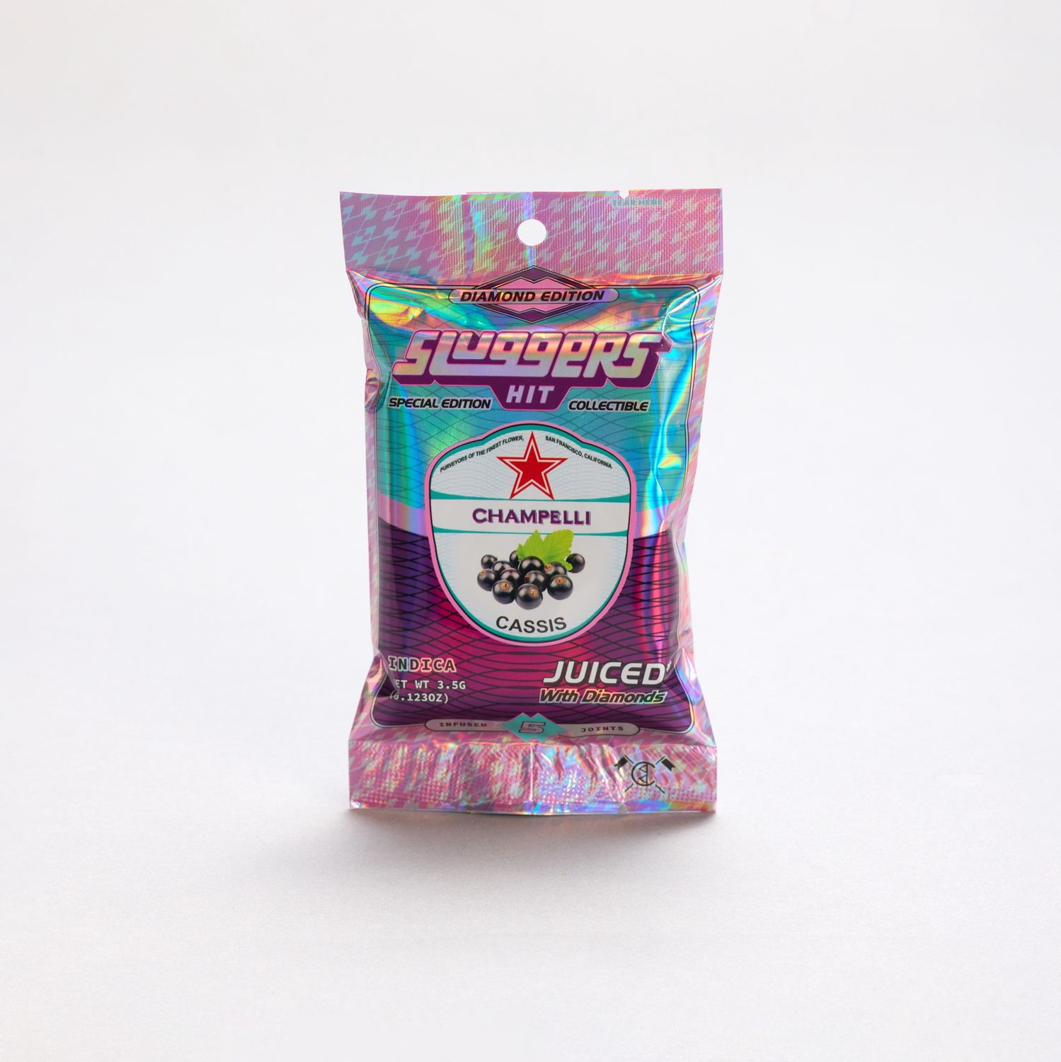 Sluggers Hit 5 Pack Pre-rolls Champelli Cassis