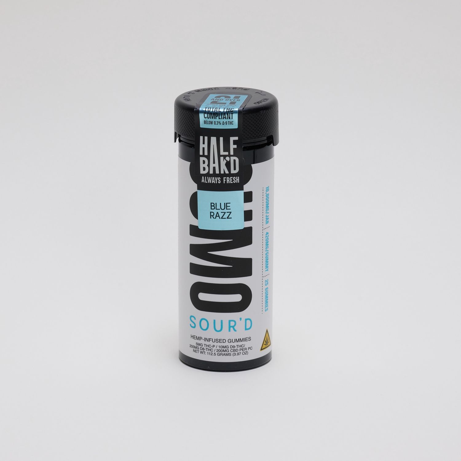 Half Bak&#39;d Sumo Sour&#39;d Gummies - Blue Razz 25ct