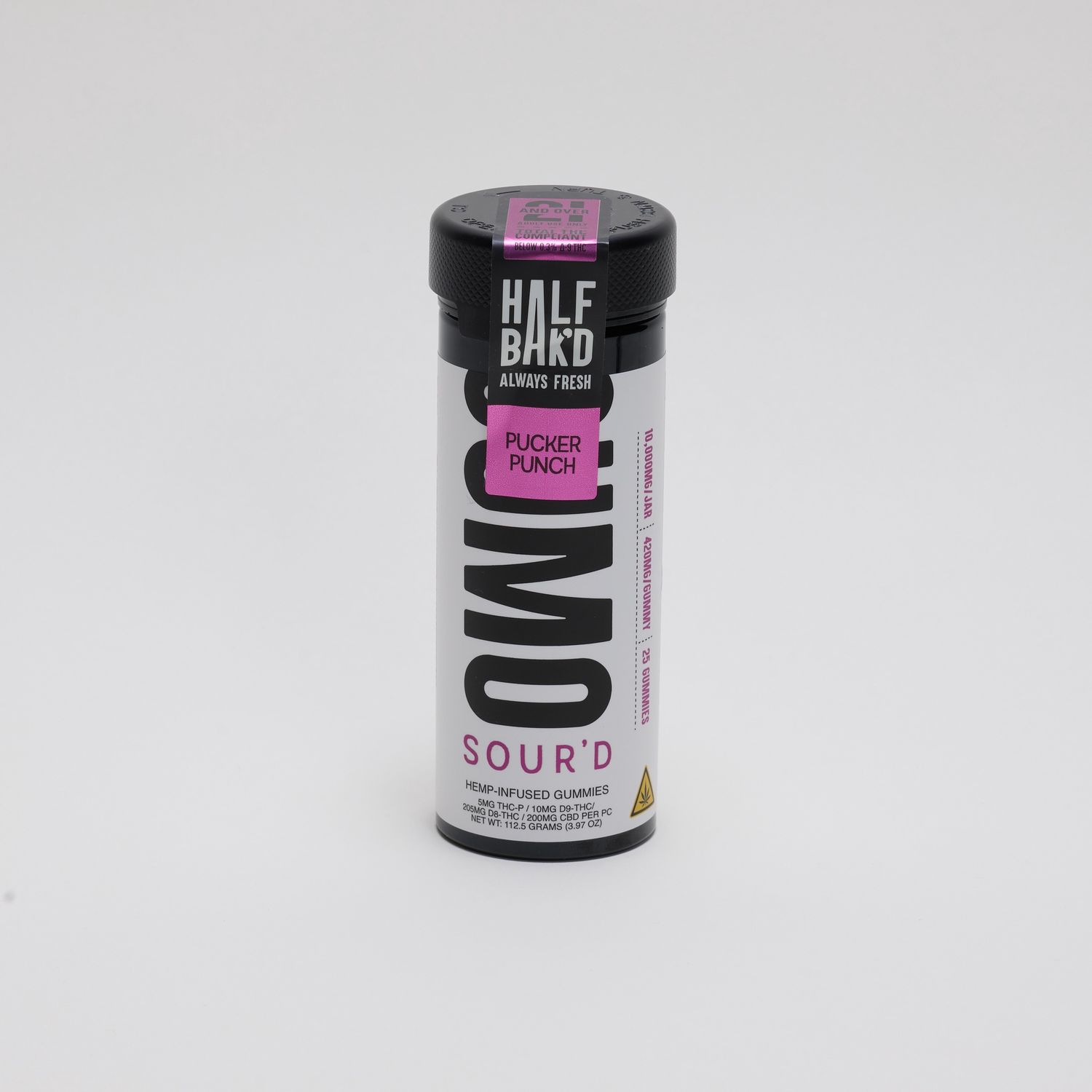 Half Bak&#39;d Sumo Sour&#39;d Gummies - Pucker Punch 25ct