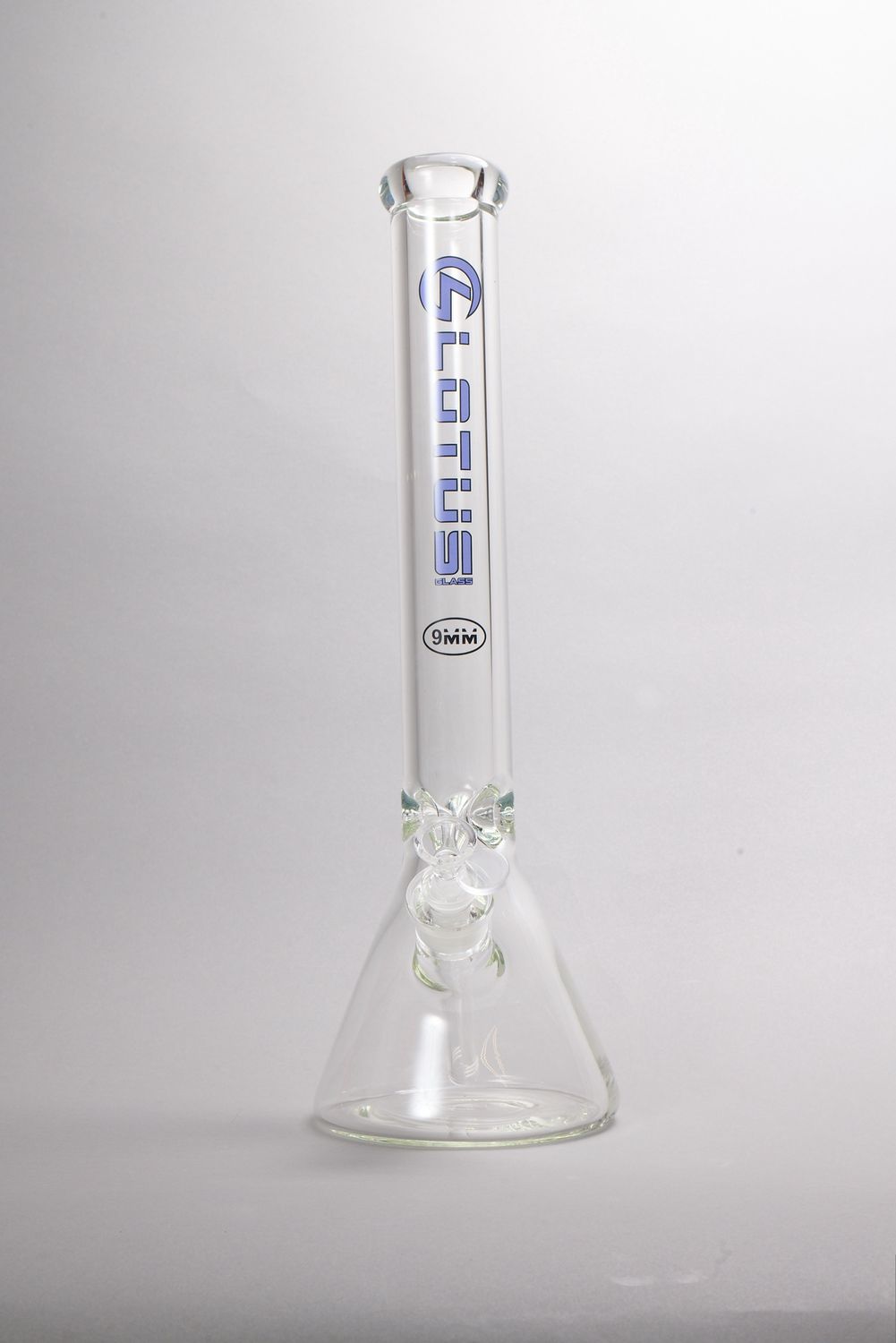 Lotus Glass 9mm Waterpipe Blue (Online)