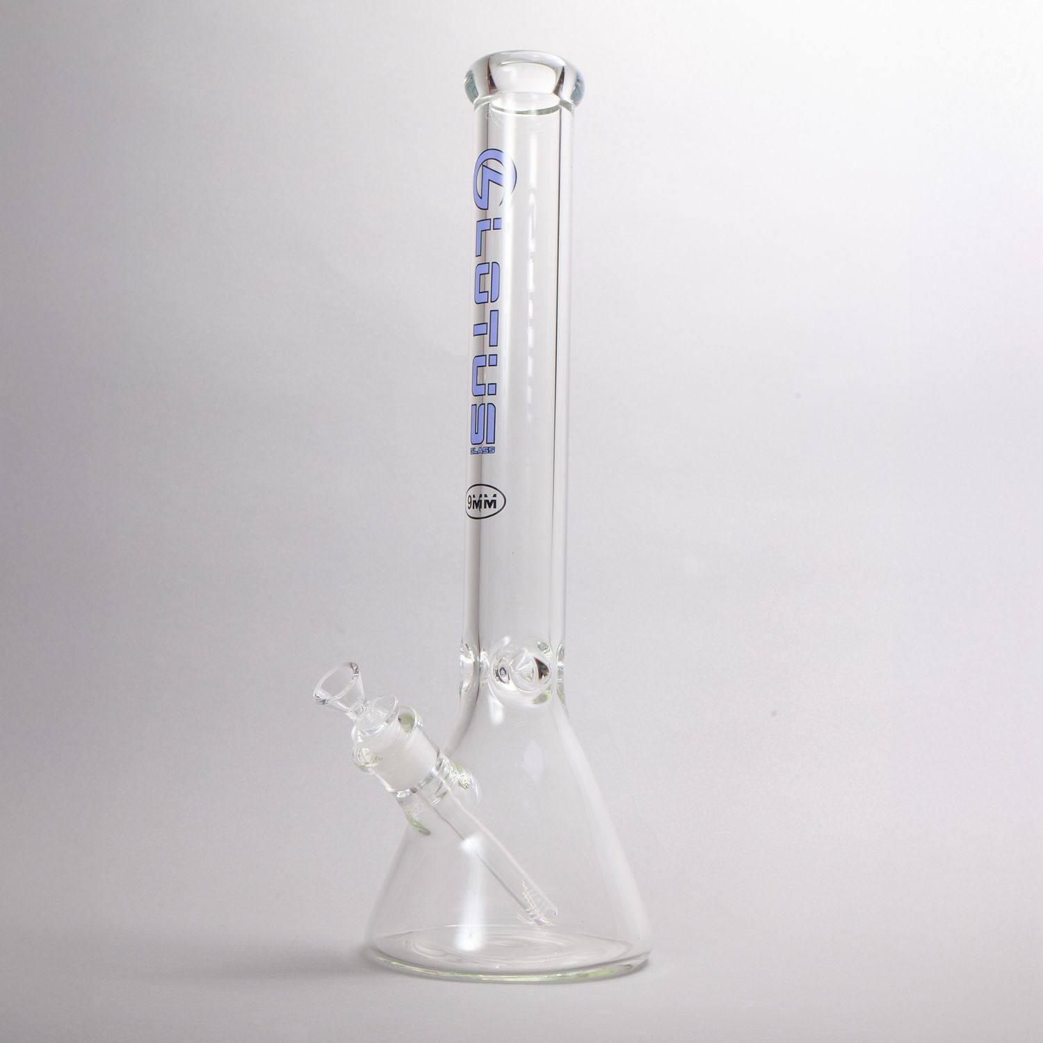 Lotus Glass 9mm Waterpipe Blue (Online)