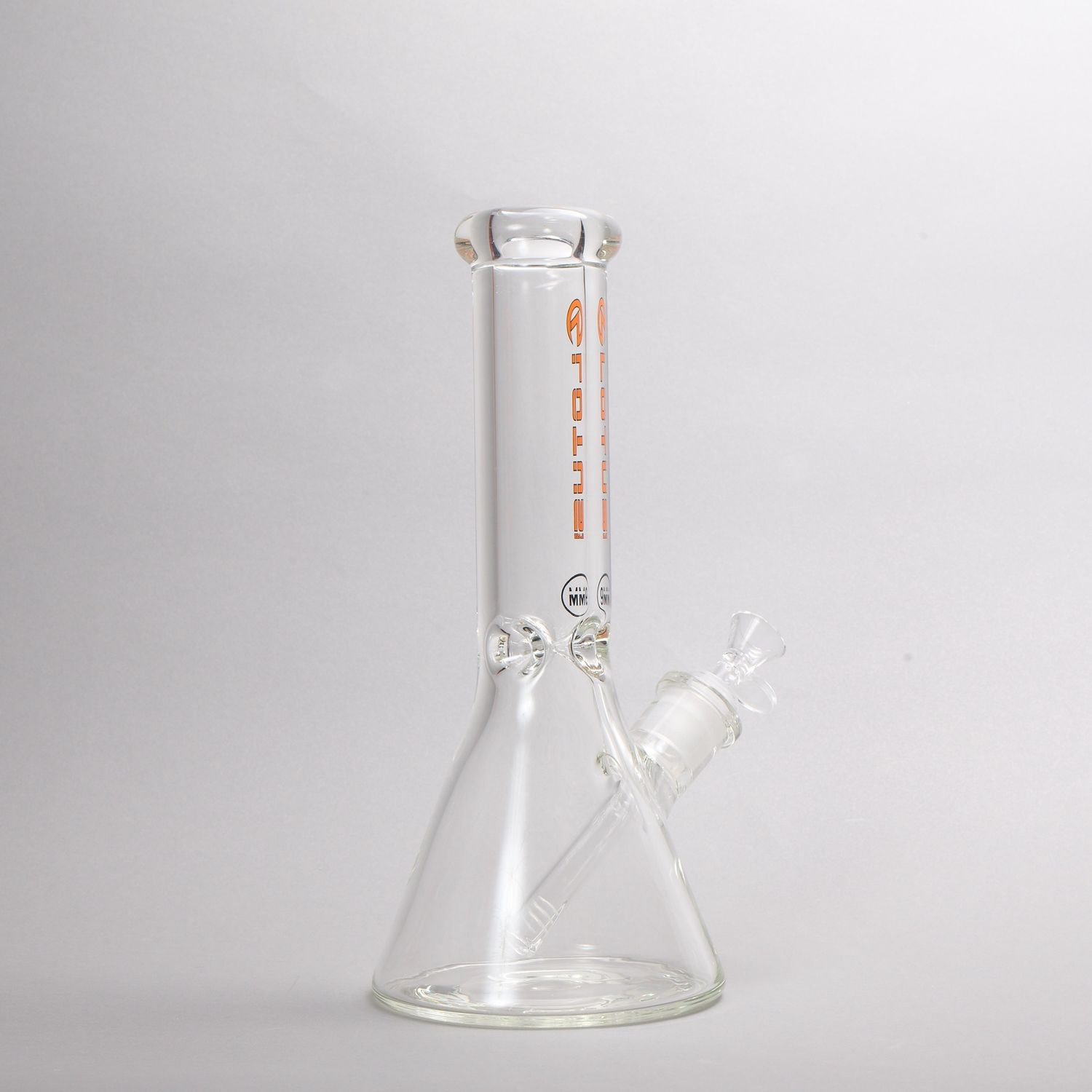 Lotus Glass 9mm Short Orange Waterpipe (Online)