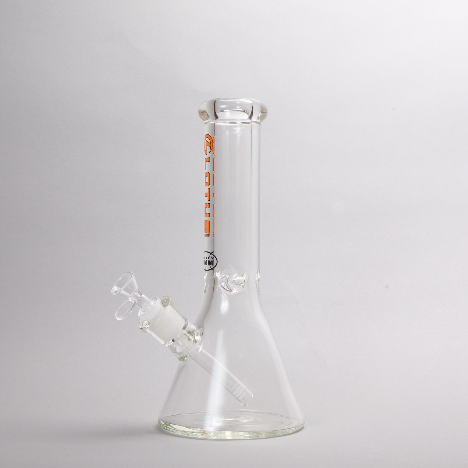 Lotus Glass 9mm Short Orange Waterpipe (Online)