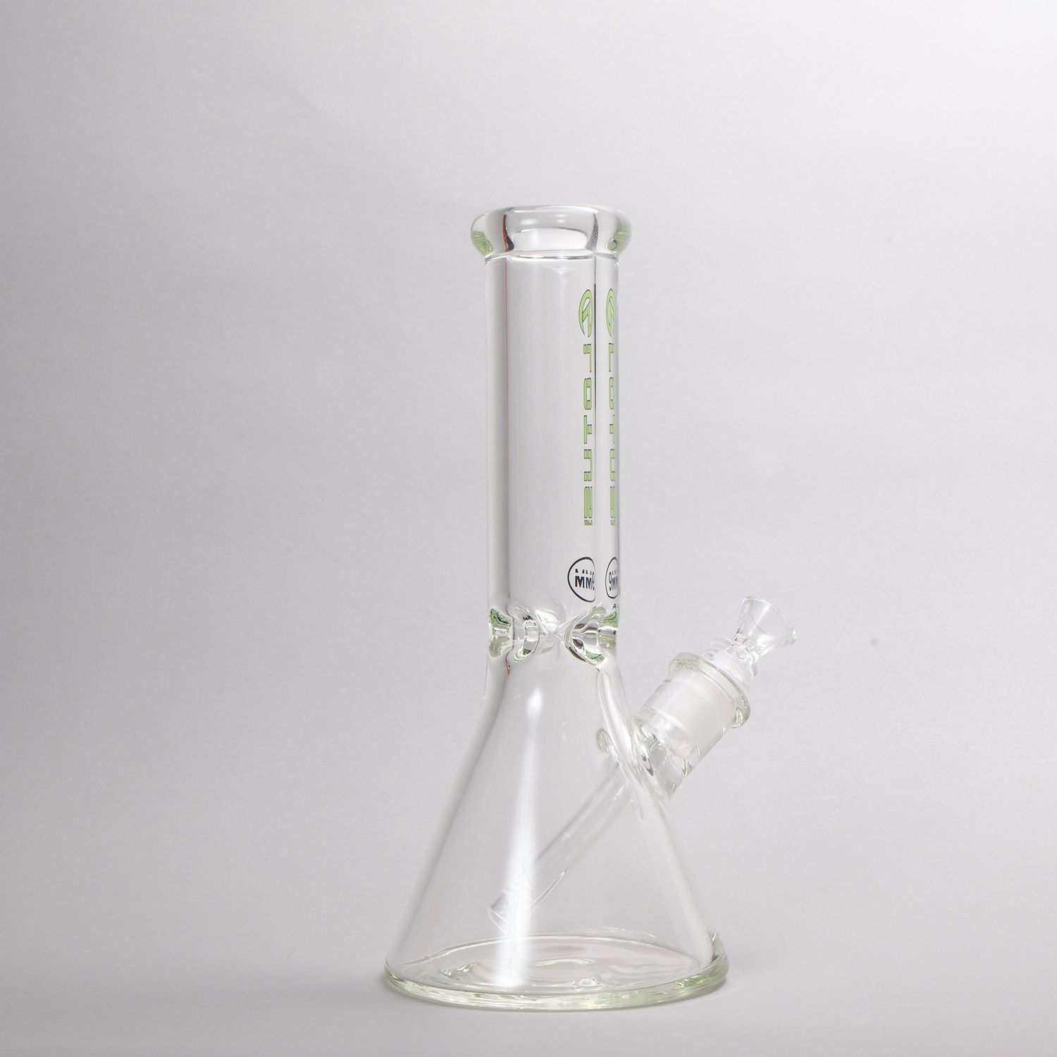 Lotus Glass 9mm Short Green Waterpipe (Online)