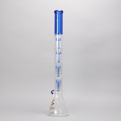 Blue Quad Perc Waterpipe (Online)