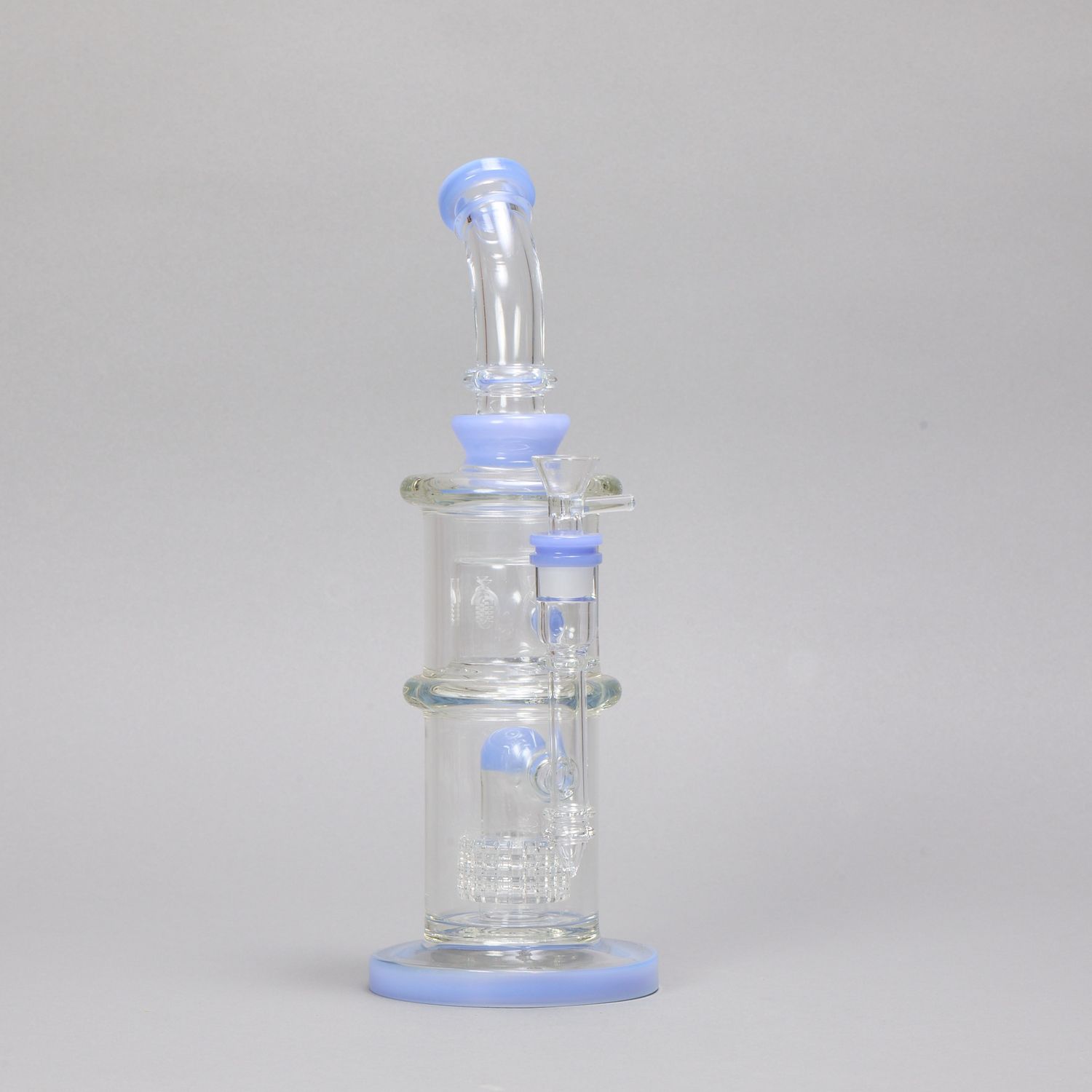 Etched Microphone Blue Waterpipe (Online)