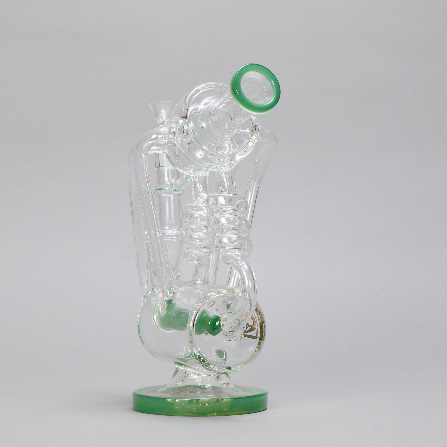Spiral Turrent Green Waterpipe (Online)