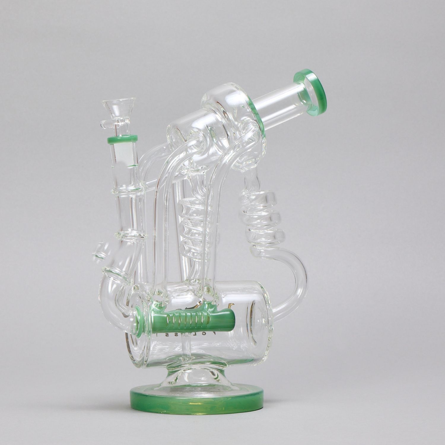 Spiral Turrent Green Waterpipe (Online)