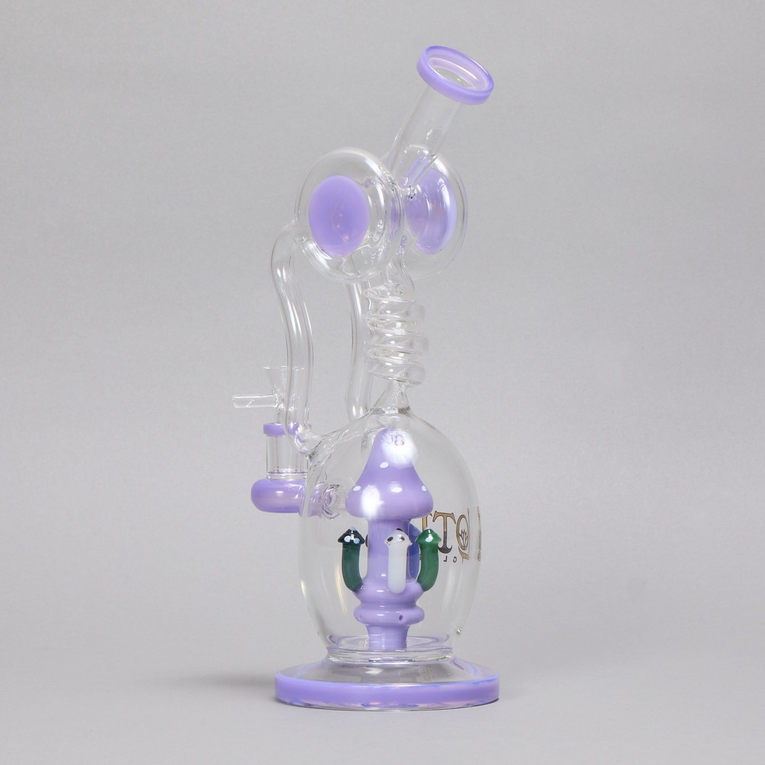 Spiral Mushroom Purple Waterpipe (Online)