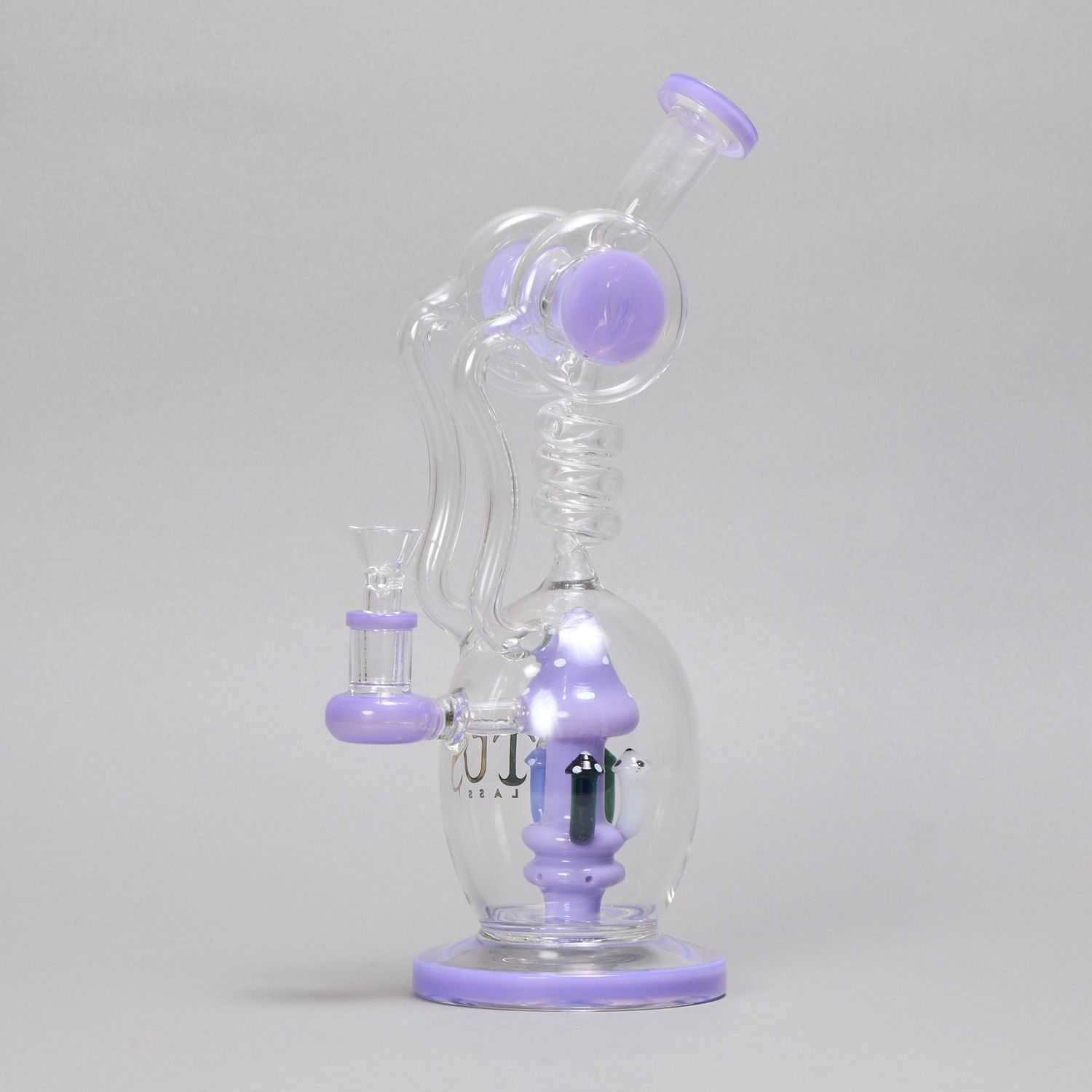 Spiral Mushroom Purple Waterpipe (Online)