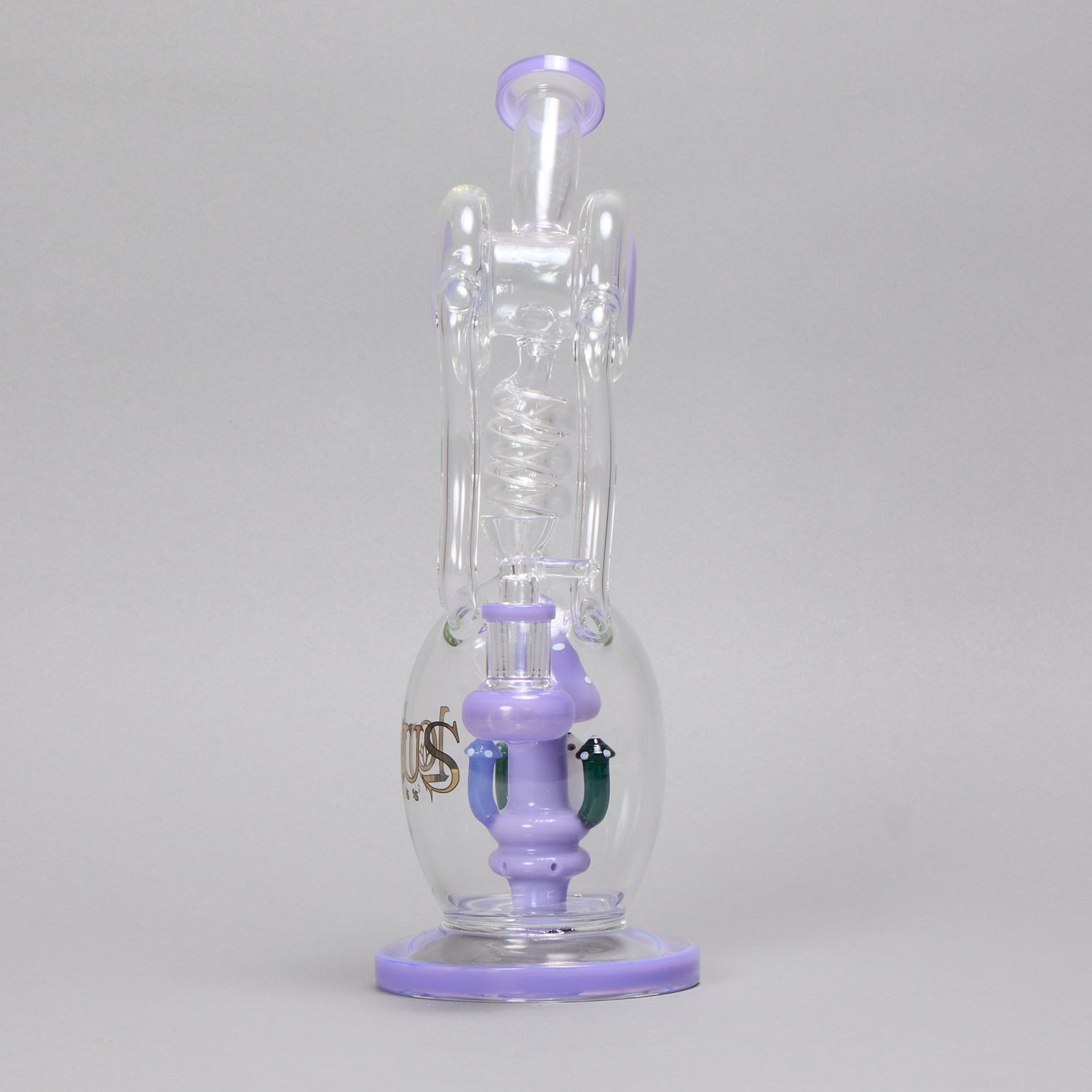 Spiral Mushroom Purple Waterpipe (Online)
