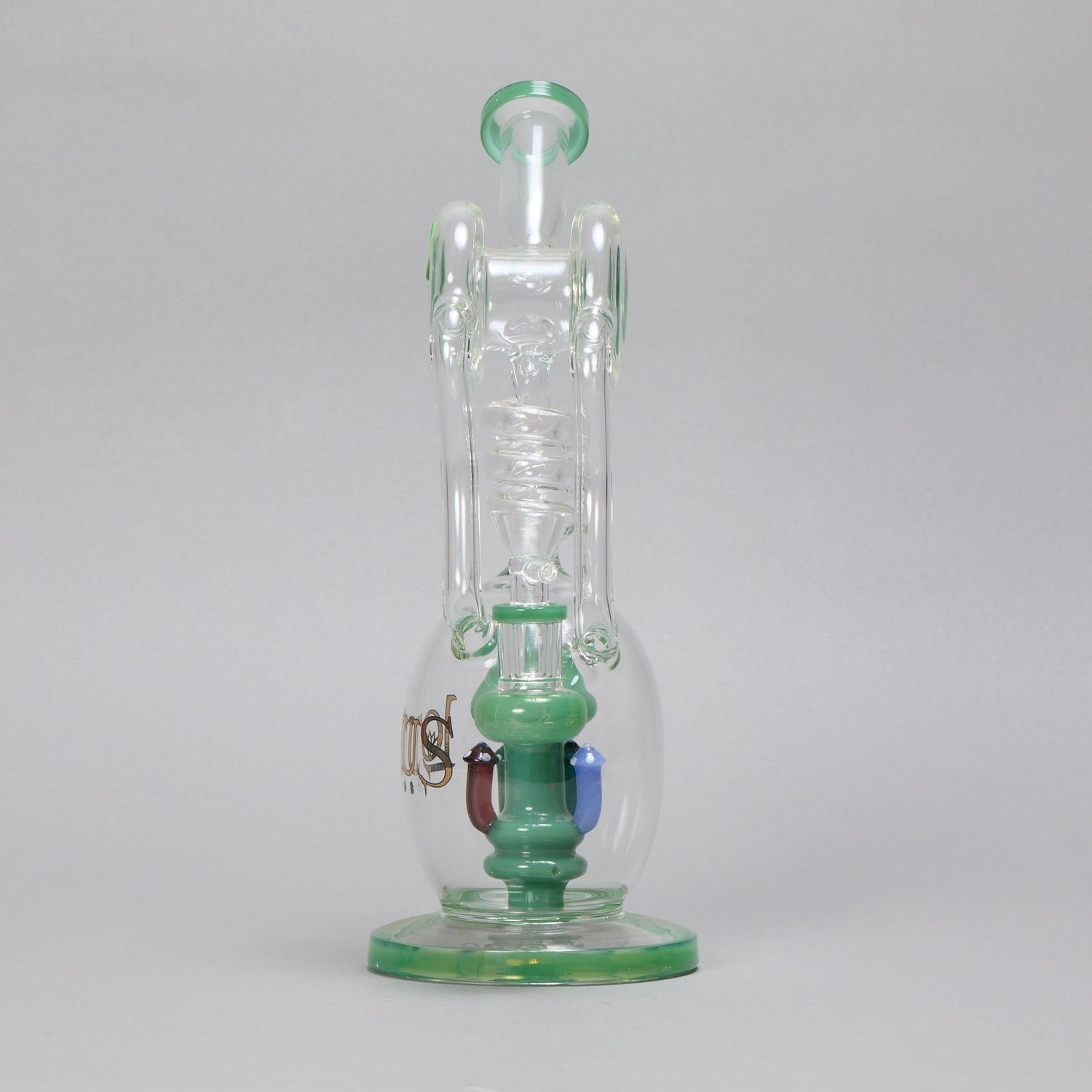 Spiral Mushroom Green Waterpipe (Online)