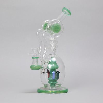Spiral Mushroom Green Waterpipe (Online)