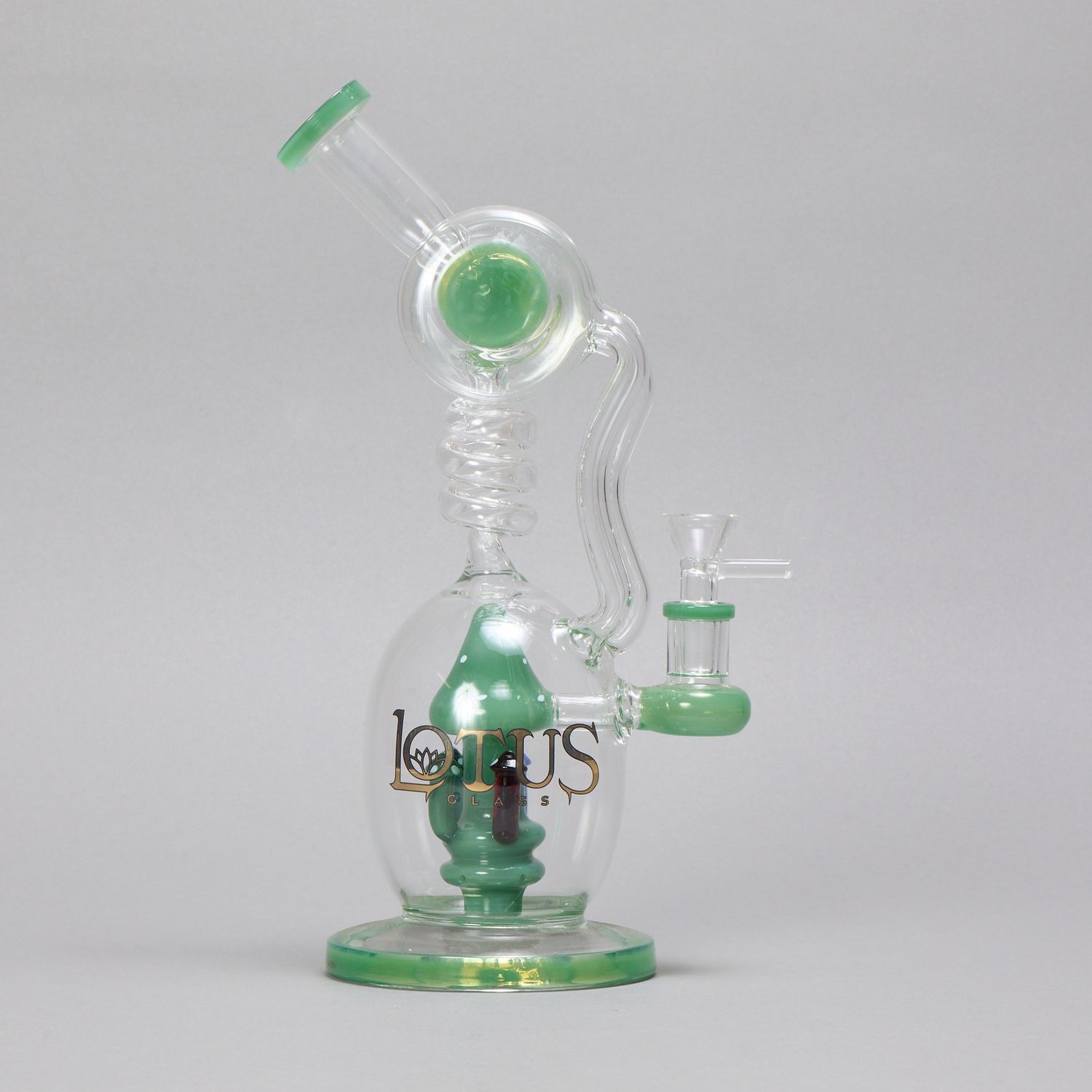 Spiral Mushroom Green Waterpipe (Online)