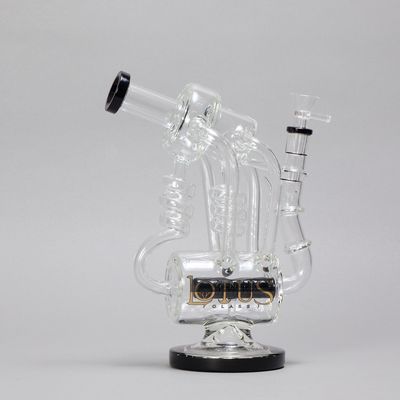 Spiral Turret Black Waterpipe (Online)
