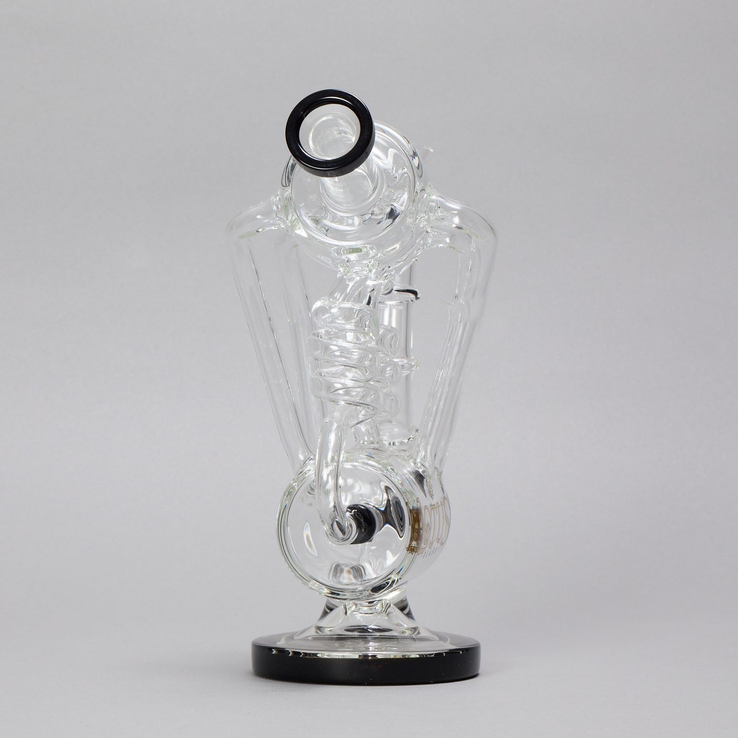 Spiral Turret Black Waterpipe (Online)