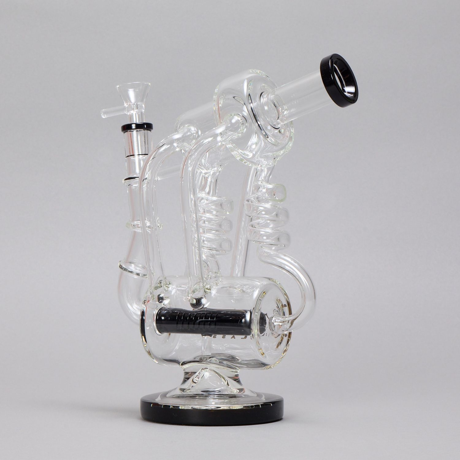 Spiral Turret Black Waterpipe (Online)