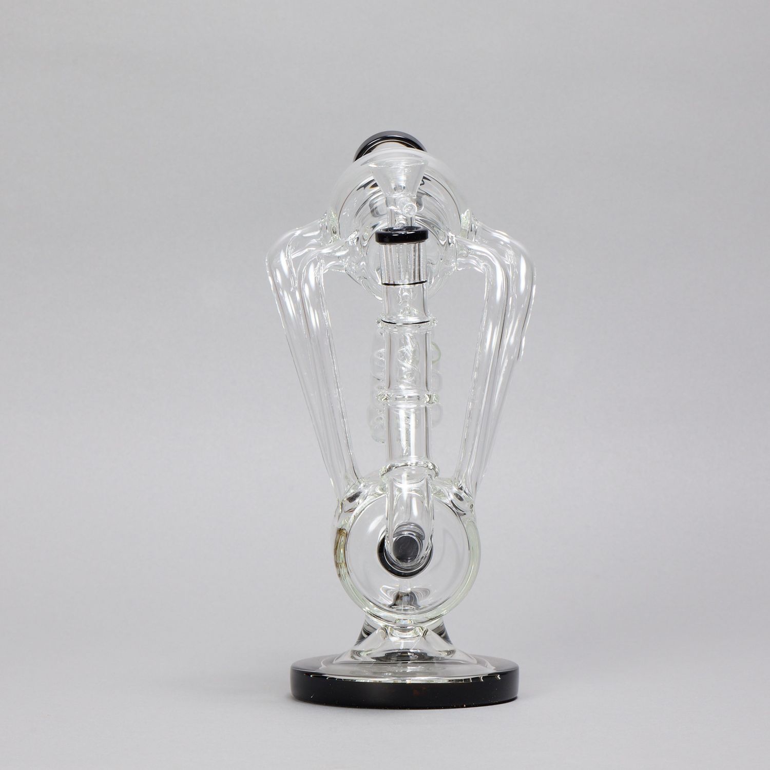 Spiral Turret Black Waterpipe (Online)