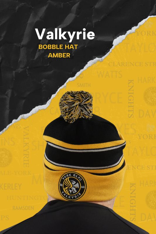 2024 Valkyrie Amber &amp; Black Bobble Hat