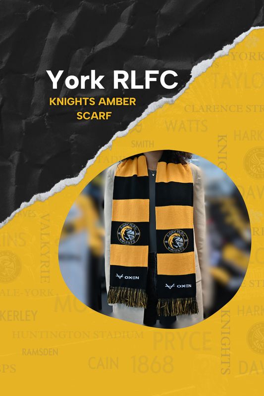 Knights Black &amp; Amber Supporters Scarf