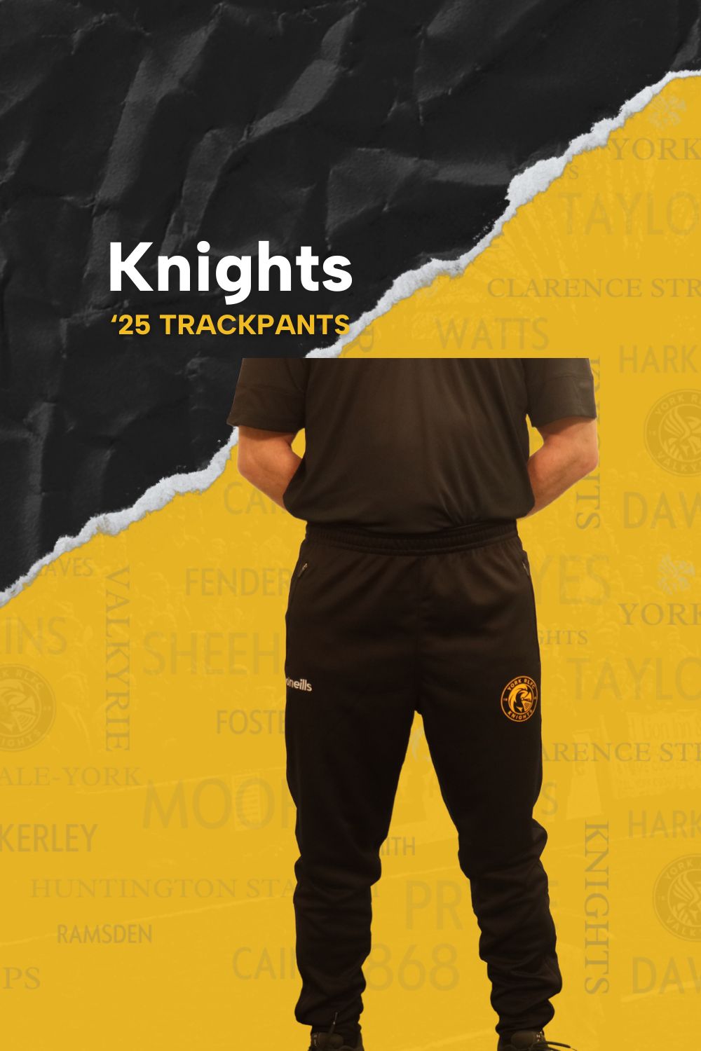 2025 Knights Track Pants - Black