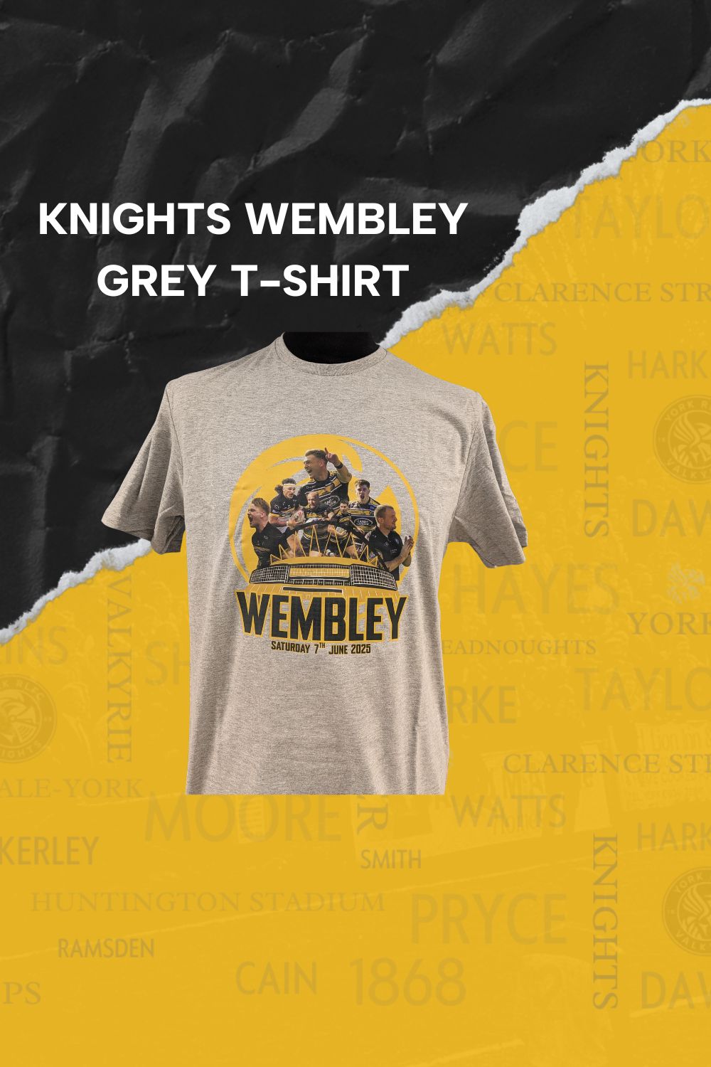 Knights Wembley T-Shirt, Size: Grey Age 3