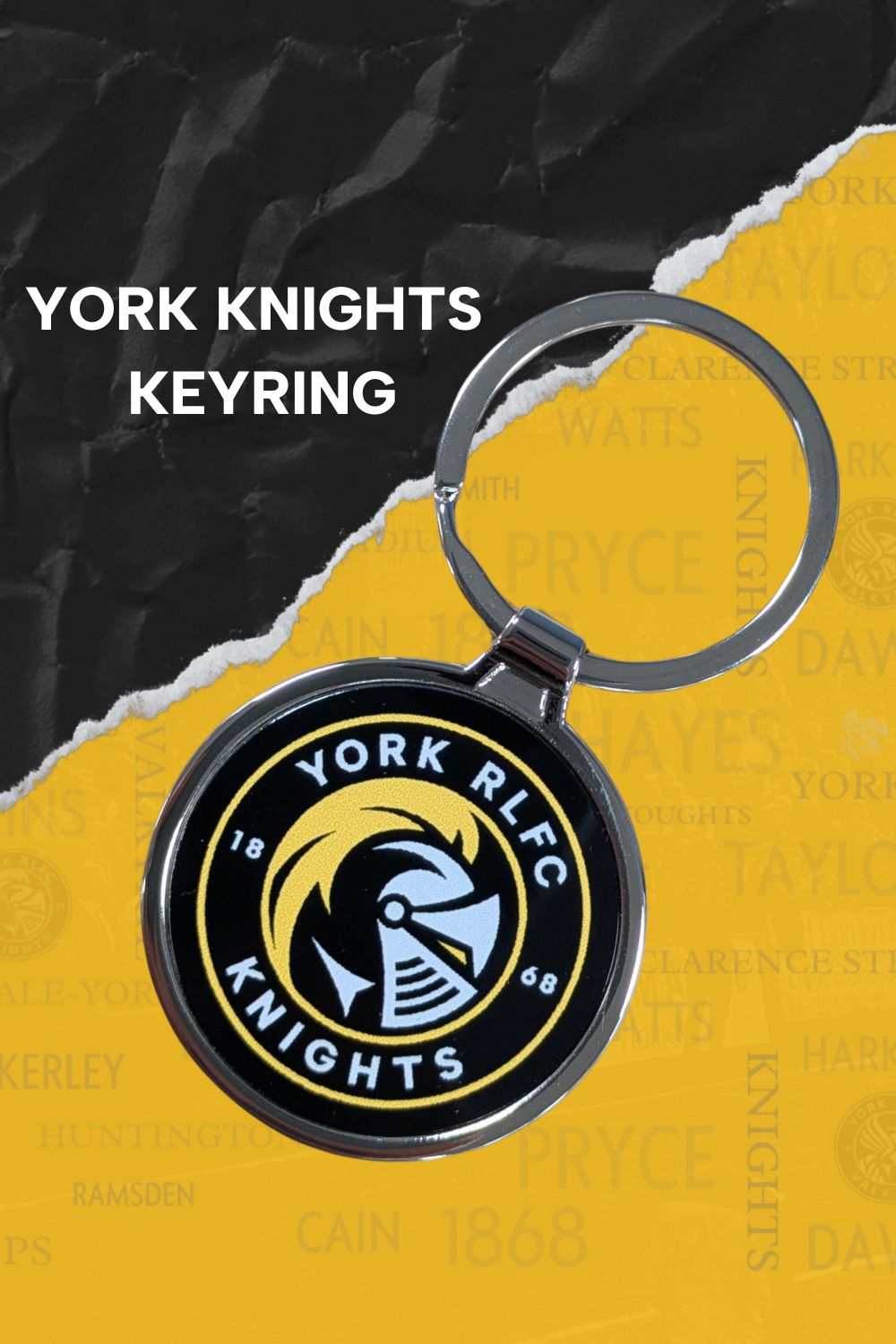 York Knights Keyring
